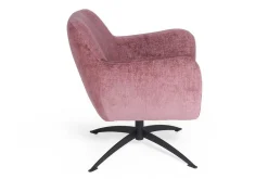 Drehsessel Moni Stoffbezug Samt rosa