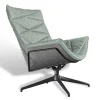 Drehsessel Nest Pure Lounge Cord türkis