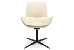 Drehsessel W-Club Low Leder creme