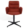 Drehstuhl Arva Light mit Arm Stoff rot