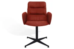 Drehstuhl Arva Light mit Arm Stoff rot