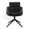 Drehstuhl m. Arm Faye Casual Stoff grau
