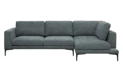 Ecksofa Khloe Stoff türkis