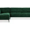 Ecksofa Nador Stoff flaschengrün