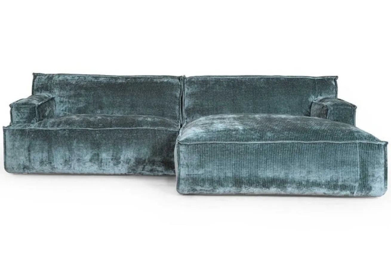 Ecksofa Plantes Cord petrol