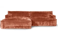 Ecksofa Plantes Cord rost rechts