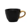 Espressotasse Porzellan schwarz