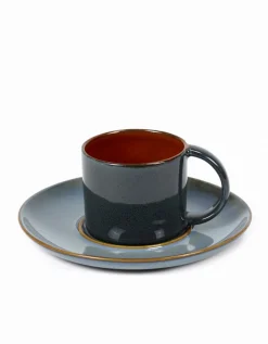 Espressotasse Terres de Reves rost dunkelblau