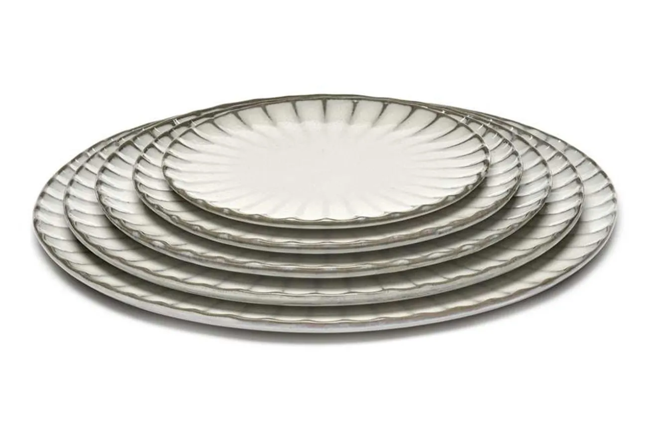 Essteller Steingut weiß D 15 cm