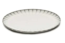 Essteller Steingut weiß D 21 cm