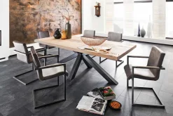 Esstisch Chicago Naturkante ab 200 cm