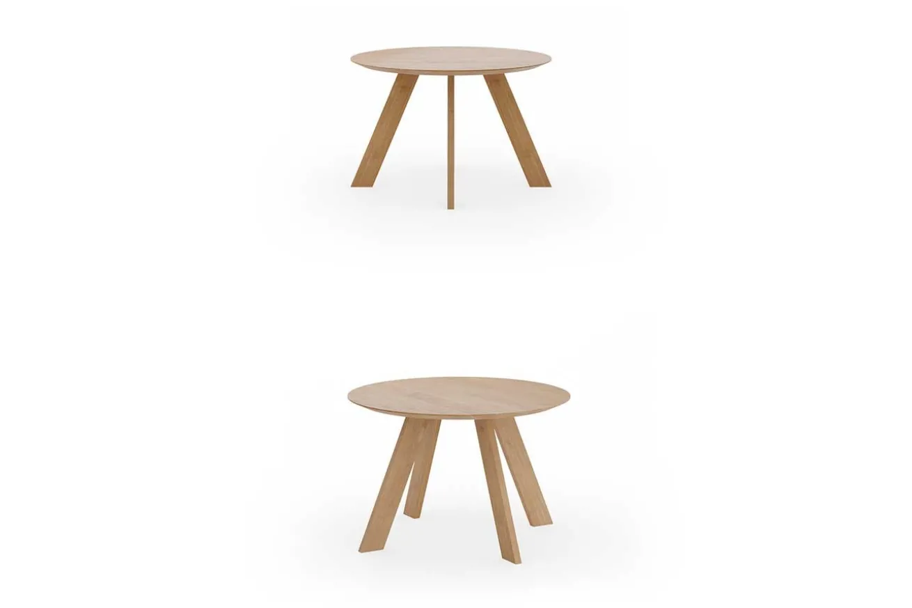 Esstisch Circle Eiche massiv ab D 100 cm konfigurierbar