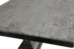 Esstisch Cologne recycletes Massivholz grau