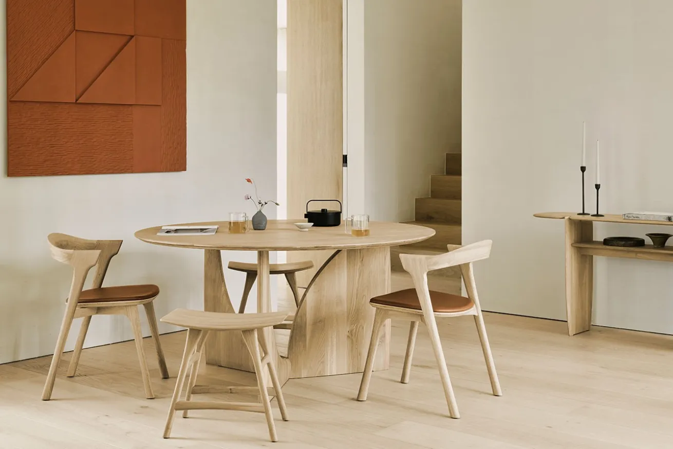 Esstisch Geometric Eiche natur D 150 cm
