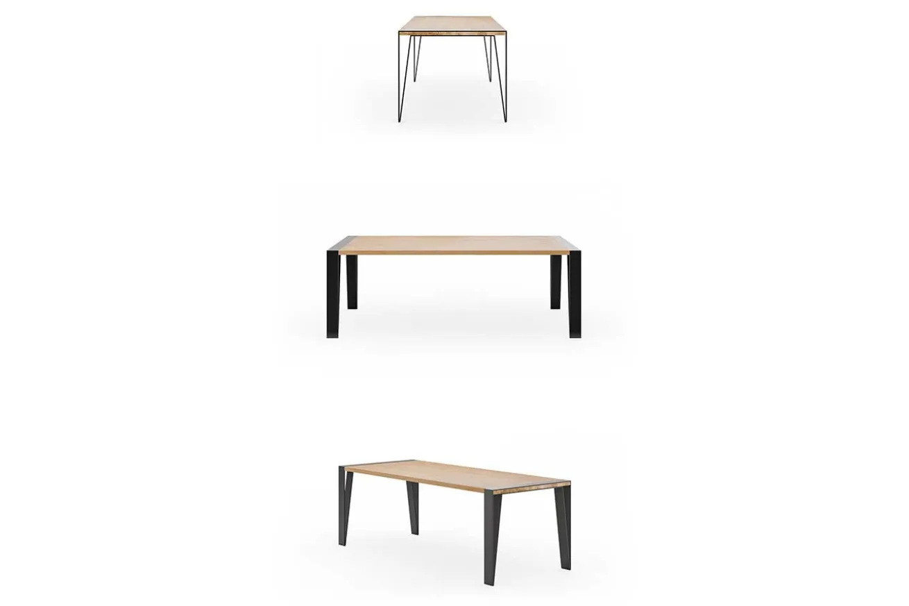 Esstisch Ina Eiche massiv ab 160 cm konfigurierbar