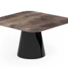 Esstisch Mono Nussbaum quadratisch B 140 cm