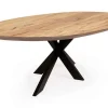 Esstisch Nora schweizer Kante oval 180x100x3