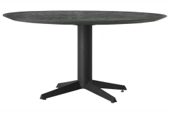 Esstisch Soho Mortex schwarz D 130 cm