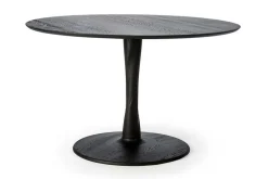 Esstisch Torsion Eiche schwarz D 127 cm