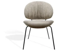 Esszimmerstuhl Alvaro Stoff-Leder beige