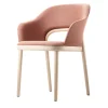 Esszimmerstuhl P 520 Stoff rosa