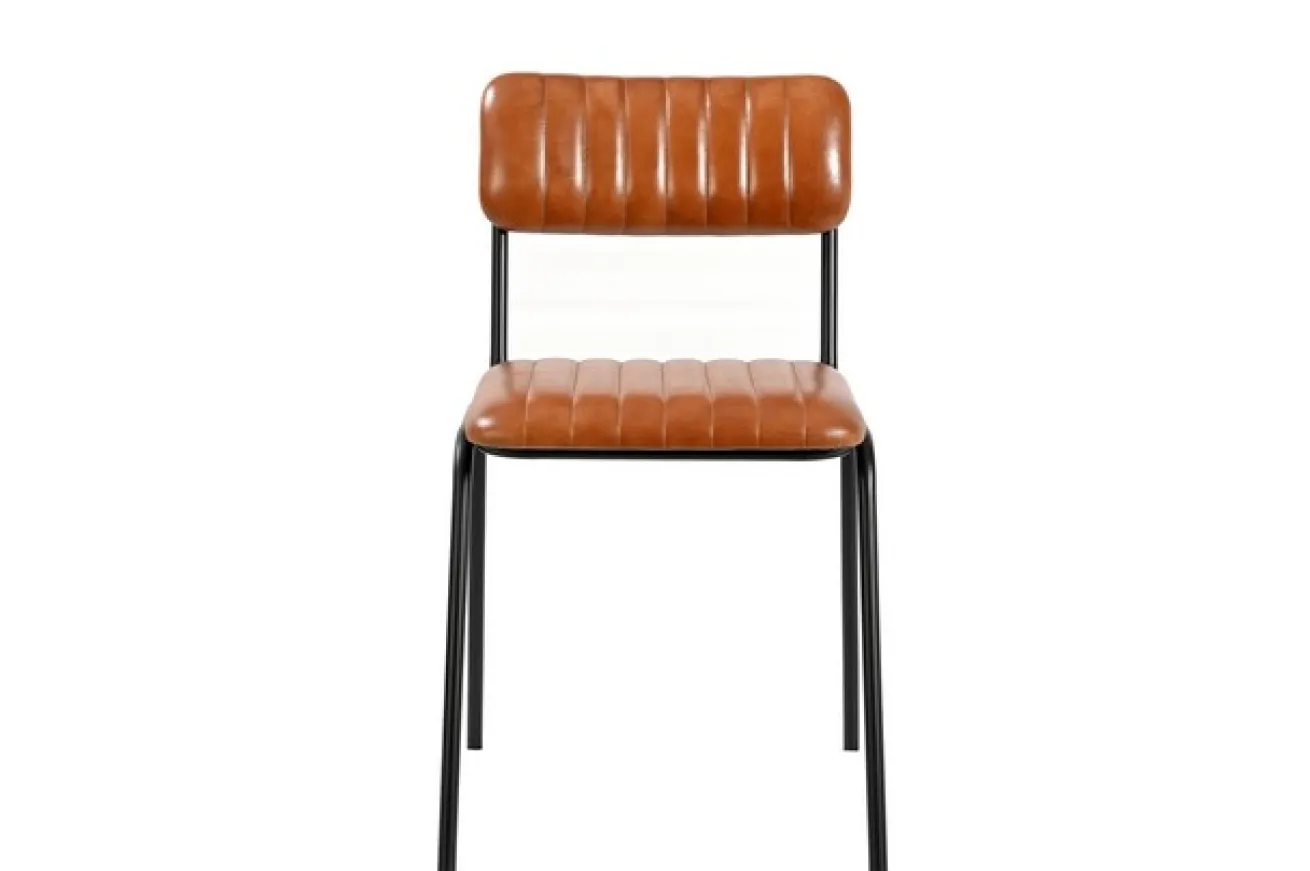 Esszimmerstuhl Sixty Leder braun