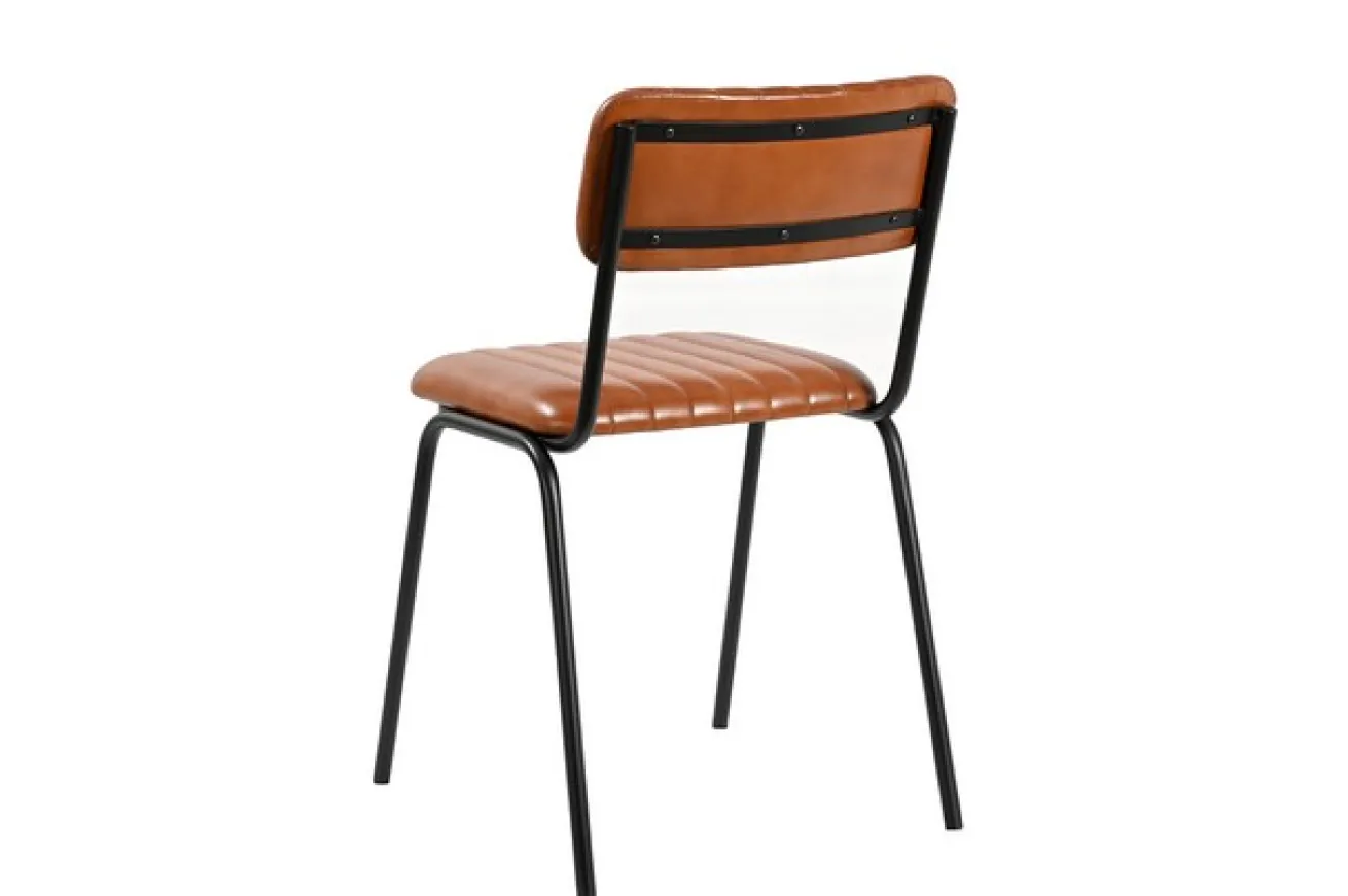 Esszimmerstuhl Sixty Leder braun