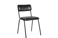 Esszimmerstuhl Sixty Leder schwarz