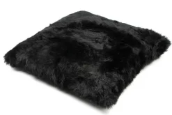 Flax Fellkissen schwarz 40x40cm