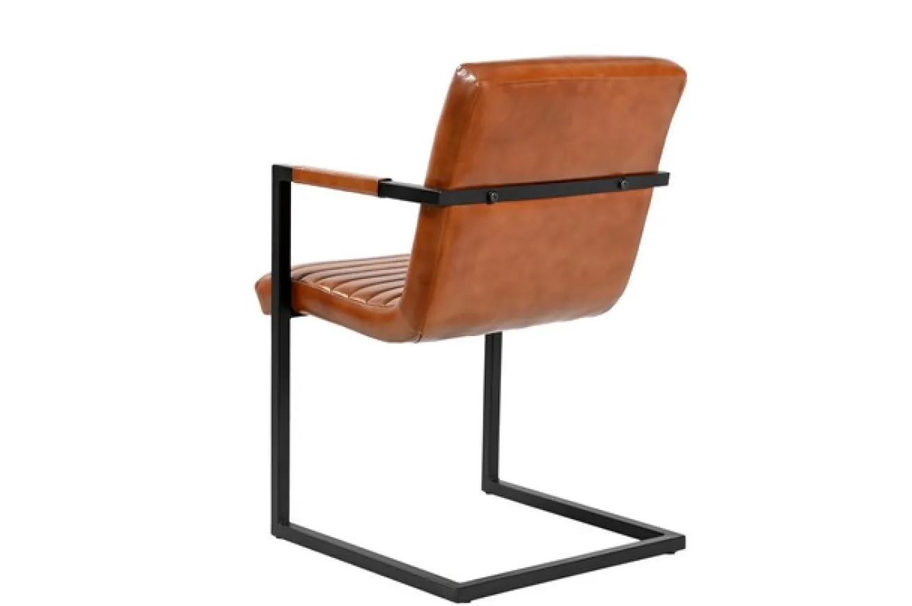 Freischwinger Oxford Leder cognac