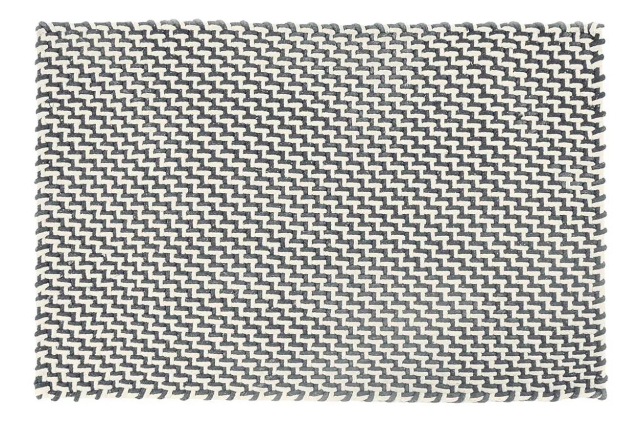 Fußmatte "Pool" stone/white 52*72 cm