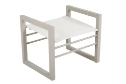 Fusshocker Vevi Aluminium khaki