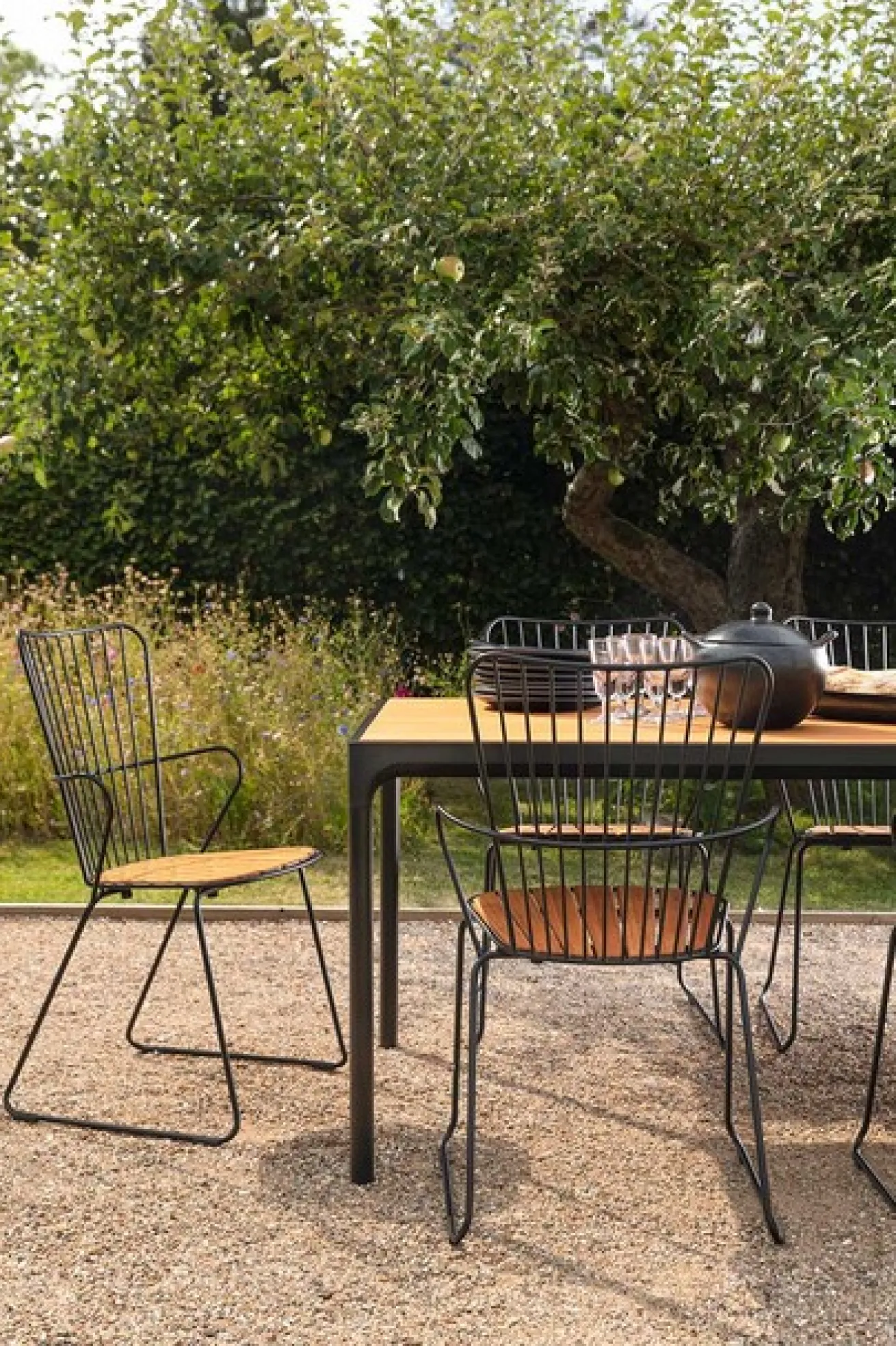 Garten Esstisch Four schwarz 160 cm