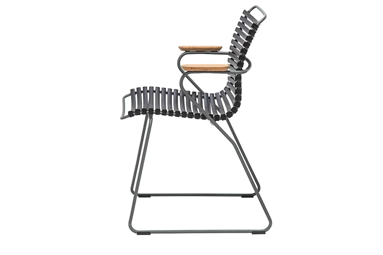 Gartenstuhl Click mit Arm schwarz