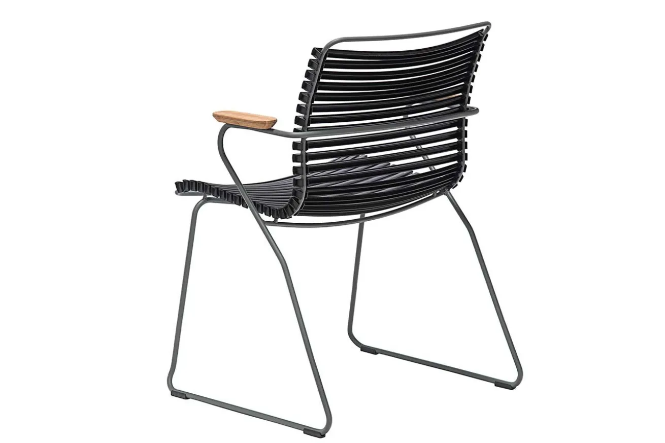 Gartenstuhl Click mit Arm schwarz