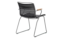Gartenstuhl Click mit Arm schwarz
