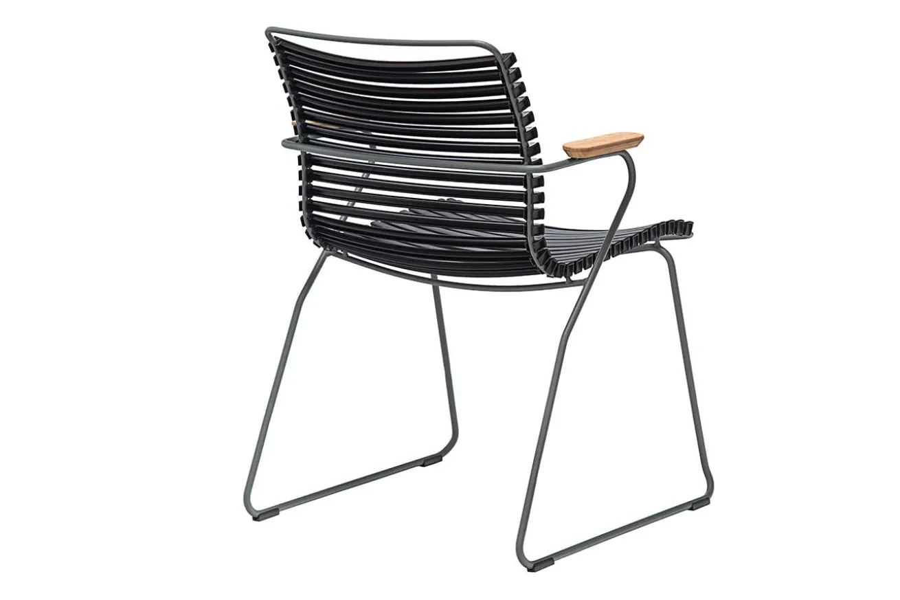 Gartenstuhl Click mit Arm schwarz