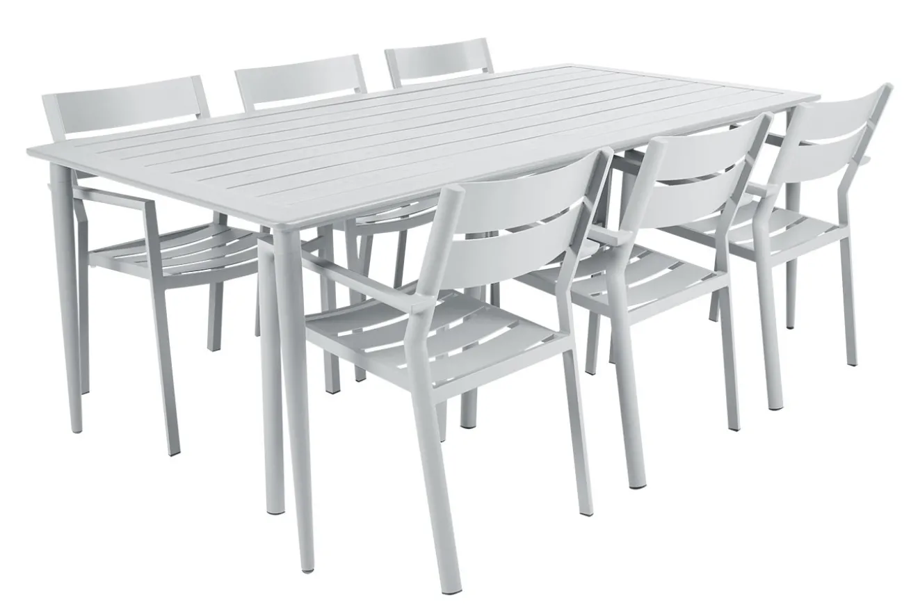 Gartenstuhl Delia stapelbar weiss