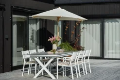 Gartenstuhl Delia stapelbar weiss