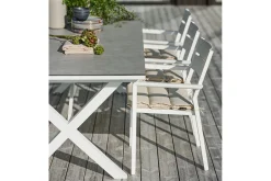 Gartenstuhl Delia stapelbar weiss