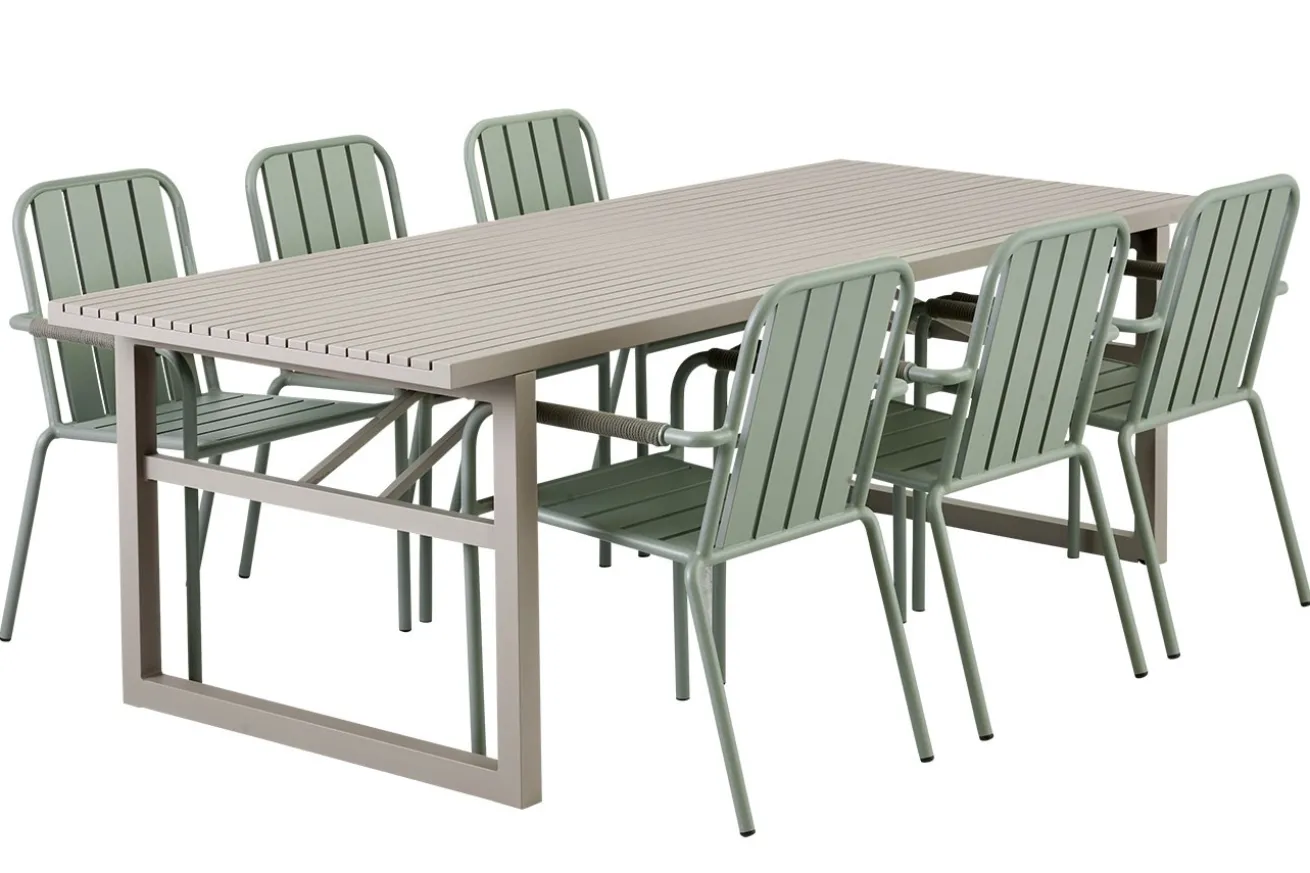 Gartenstuhl Innes grün stapelbar