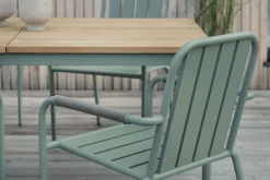 Gartenstuhl Innes grün stapelbar