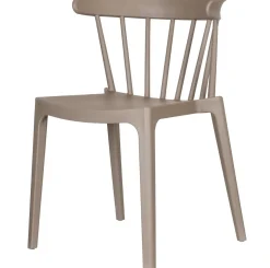 Gartenstuhl Kunststoff beige