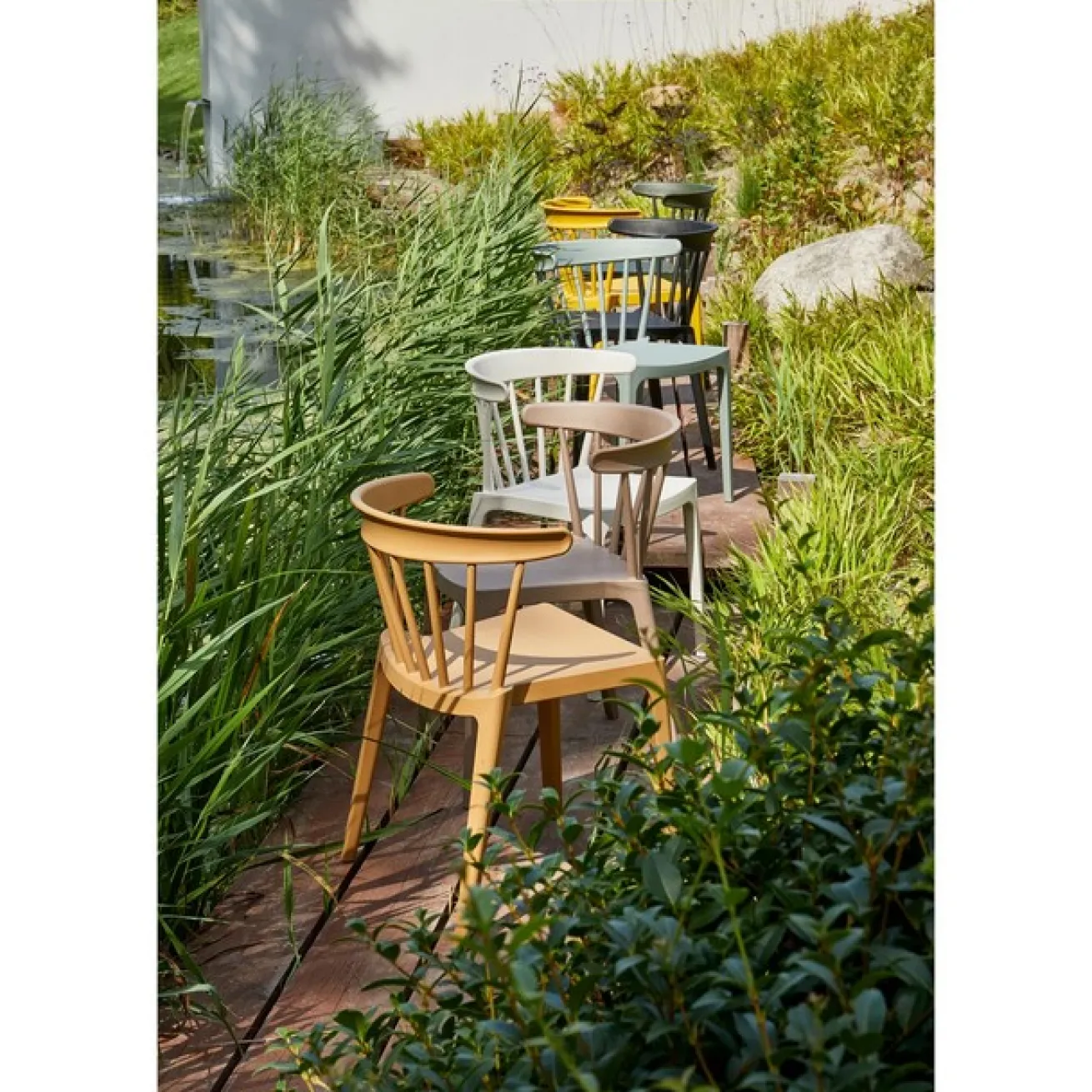 Gartenstuhl Kunststoff matcha