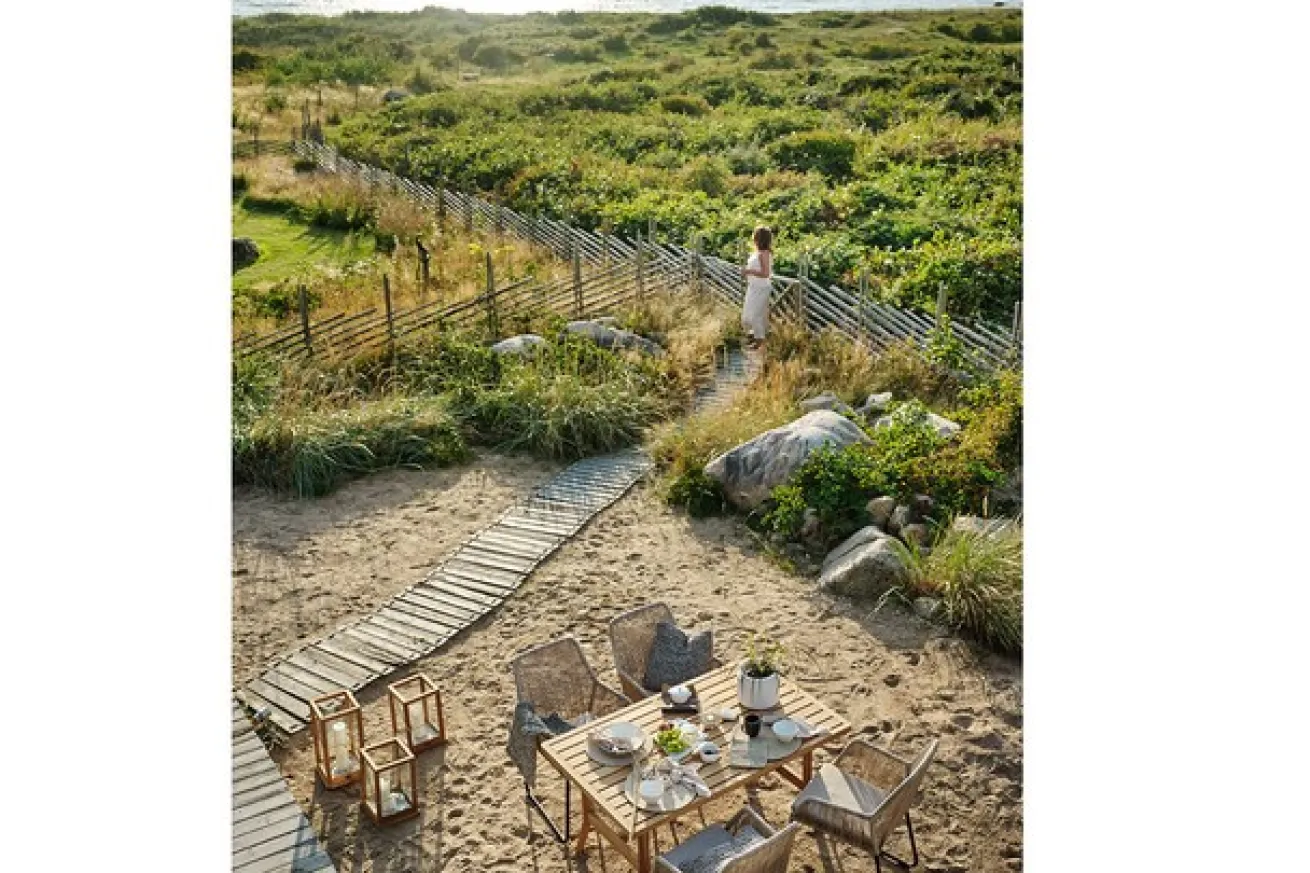 Gartenstuhl mit Auflage Midway beige