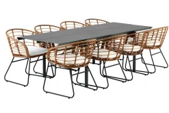 Gartentisch B45 Aluminium grau B 180cm