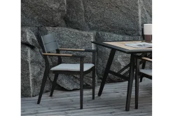 Gartentisch Chios schwarz-natur 240cm
