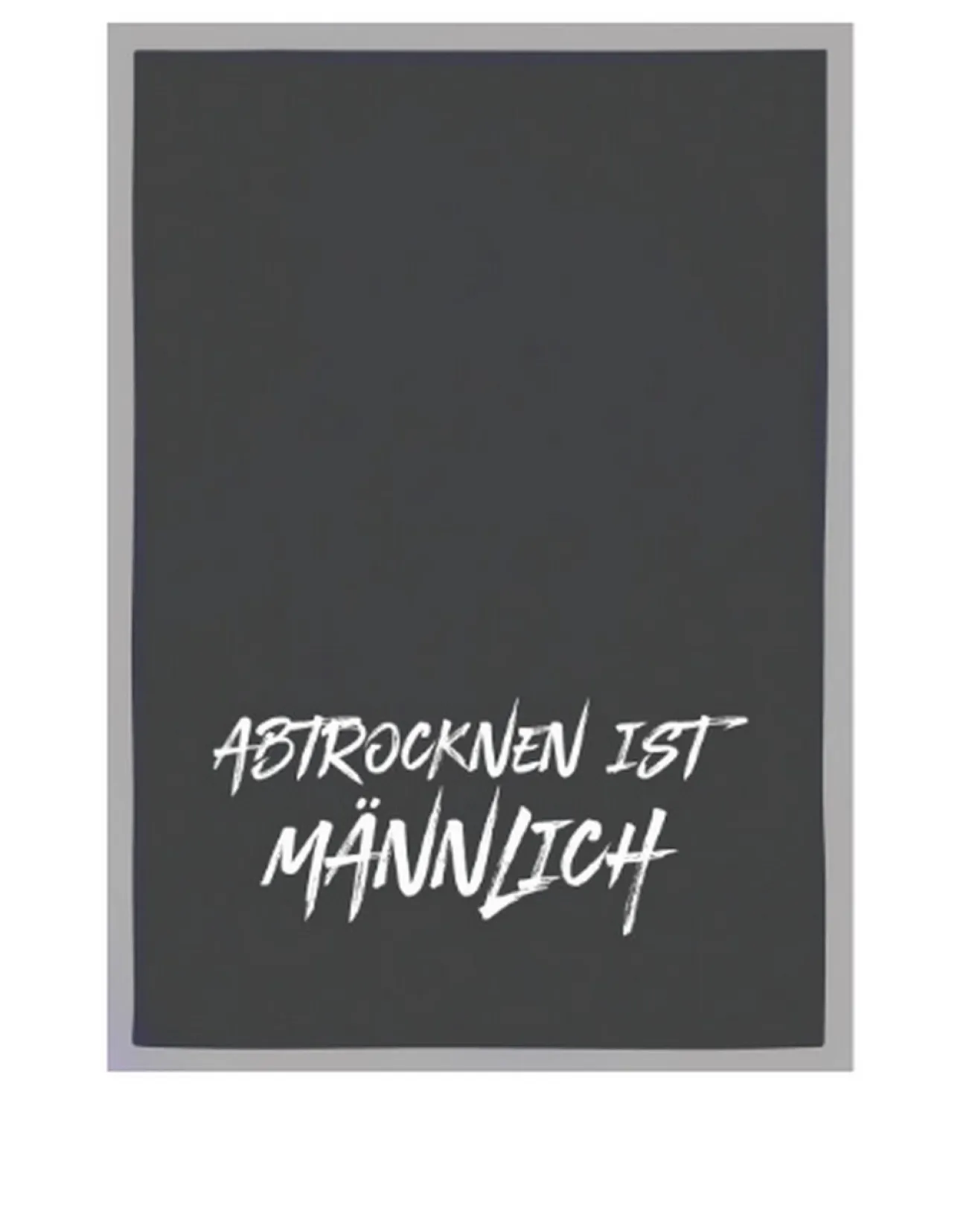 Geschirrtuch Abtrocknen ist Männersache