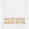 Geschirrtuch Braten retten