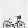 Geschirrtuch Fahrrad mit Korb
